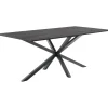 Outlet Eettafel Piastra 160x90 cm rechthoekig zwart Woonseries|Eettafel