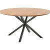 Best Eettafel Romaro teakhout 130 cm rond mix rough Woonseries|Eettafel