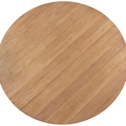 Best Eettafel Romaro teakhout 130 cm rond mix rough Woonseries|Eettafel