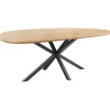 Online Eettafel Tavolo eikenhout 230x115 cm kiezel bruin Woonseries|Eettafel