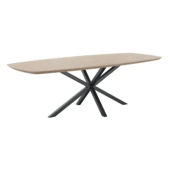Hot Eettafel Tavolo eikenhout 240x100 cm Deens ovaal lichtbruin Woonseries|Eettafel