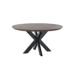 Best Eettafel Tavolo eikenhout 140 cm rond grafiet Woonseries|Eettafel