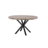 Eettafel Tavolo eikenhout 130 cm rond lichtgrijs Woonseries|Eettafel