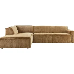 Outlet Elementenbank links Baricci teddy bruin excellent comfort Hoekbank