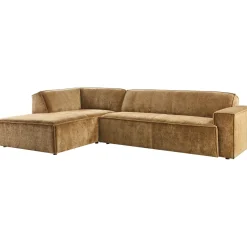Outlet Elementenbank links Baricci teddy bruin excellent comfort Hoekbank