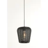 Outlet Hanglamp Barzio mat zwart rond 23cm 1-lichts Hanglamp