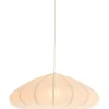 Clearance Hanglamp Cantilupo L wit linnen 1-lichts Hanglamp