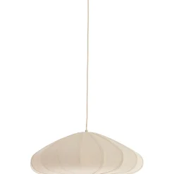 Best Hanglamp Cantilupo S wit linnen 1-lichts Hanglamp
