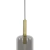 Hanglamp Peglio glas smoke antiek brons Hanglamp