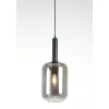 Hanglamp Peglio glas smoke zwart 1-lichts Hanglamp