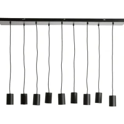 Hanglamp Trecate mat zwart 9-lichts Hanglamp