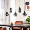 New Hanglamp zwart smoke glas 5-lichts - Lungo Hanglamp