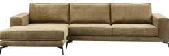 Hot Hoekbank links Andelo pocket/visco zitting bruin Hoekbank