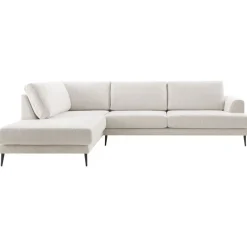 Best Hoekbank links Ansio HR-visco zitting beige Hoekbank