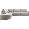Discount Hoekbank links Arnad HR koudschuim grijs Hoekbank