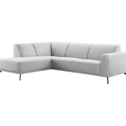 Outlet Hoekbank links Bellanti lichtgrijs premium comfort Hoekbank