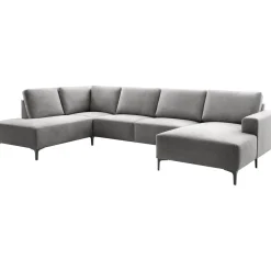 Best Hoekbank links Fabria donkergrijs basic comfort Hoekbank