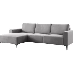 Hot Hoekbank links Fabria grijs basic comfort Hoekbank