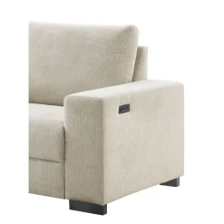 Sale Hoekbank links Florance HR koudschuim zandbeige relaxfunctie Hoekbank