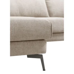Clearance Hoekbank Linoza naturel relaxfunctie rechts premium comfort Hoekbank