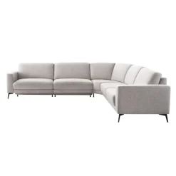 Sale Hoekbank Moscato bonell HR-schuim zitting lichtgrijs Hoekbank