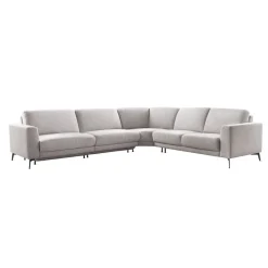 Sale Hoekbank Moscato bonell HR-schuim zitting lichtgrijs Hoekbank