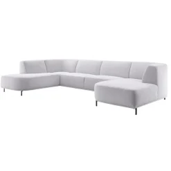Discount Hoekbank Pantini HR-schuim zitting lichtgrijs Hoekbank