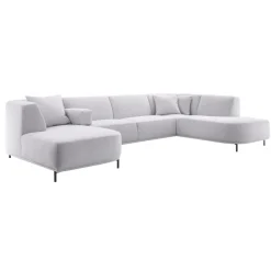 Discount Hoekbank Pantini HR-schuim zitting lichtgrijs Hoekbank