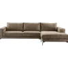 Outlet Hoekbank rechts Andelo bruin premium comfort Hoekbank