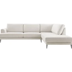 Sale Hoekbank rechts Ansio pocket-visco zitting beige Hoekbank