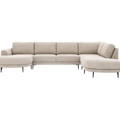 Outlet Hoekbank rechts Aziri ecru supreme comfort Hoekbank