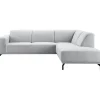 Clearance Hoekbank rechts Bellanti lichtgrijs basic comfort Hoekbank