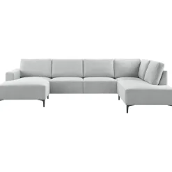 Sale Hoekbank rechts Fabria lichtgrijs groot basic comfort Hoekbank