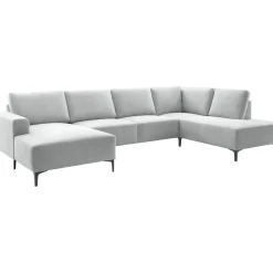 Sale Hoekbank rechts Fabria lichtgrijs groot basic comfort Hoekbank