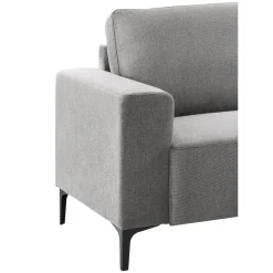 Hoekbank rechts Fabria polyetherschuim grijs Hoekbank