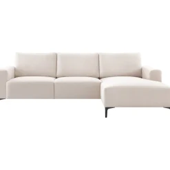Best Hoekbank rechts Fabria polyetherschuim beige Hoekbank