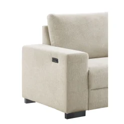 Outlet Hoekbank rechts Florance HR koudschuim zandbeige relaxfunctie Hoekbank