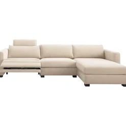 Hoekbank rechts Licato naturel relaxfunctie premium comfort Hoekbank