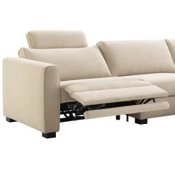 Hoekbank rechts Licato naturel relaxfunctie premium comfort Hoekbank