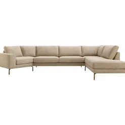 Discount Hoekbank rechts Linoza taupe supreme comfort Hoekbank