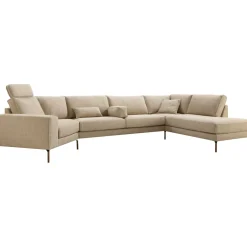 Discount Hoekbank rechts Linoza taupe supreme comfort Hoekbank