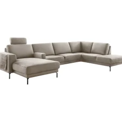Online Hoekbank rechts Moscato traagschuim beige relaxfunctie Hoekbank