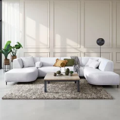 New Hoekbank rechts Pantini lichtgrijs excellent comfort Hoekbank
