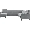 Best Hoekbank rechts Puento gerecycled polyether HR-zitting grijs Hoekbank