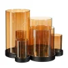 New Kaarsenhouder Orselina 6 glazen goud Kaarsenhouders