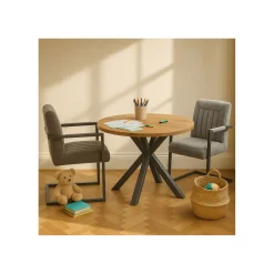 Kindertafel Mesola 70 cm rond mango naturel Woonseries|Bijzettafel