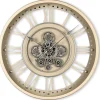 Discount Klok Nimar metaal rond 60cm taupe open dessin 44 Klokken