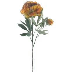 Kunstbloem Varenzo pioenroos oranje Kunstbloemen