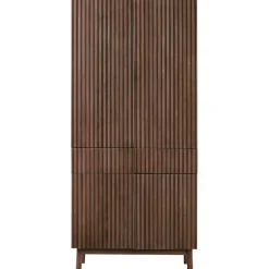 New Opbergkast Arrosto eikenhout 202x90x45 cm Dark Roast Woonseries|Opbergkast