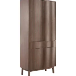 New Opbergkast Arrosto eikenhout 202x90x45 cm Dark Roast Woonseries|Opbergkast